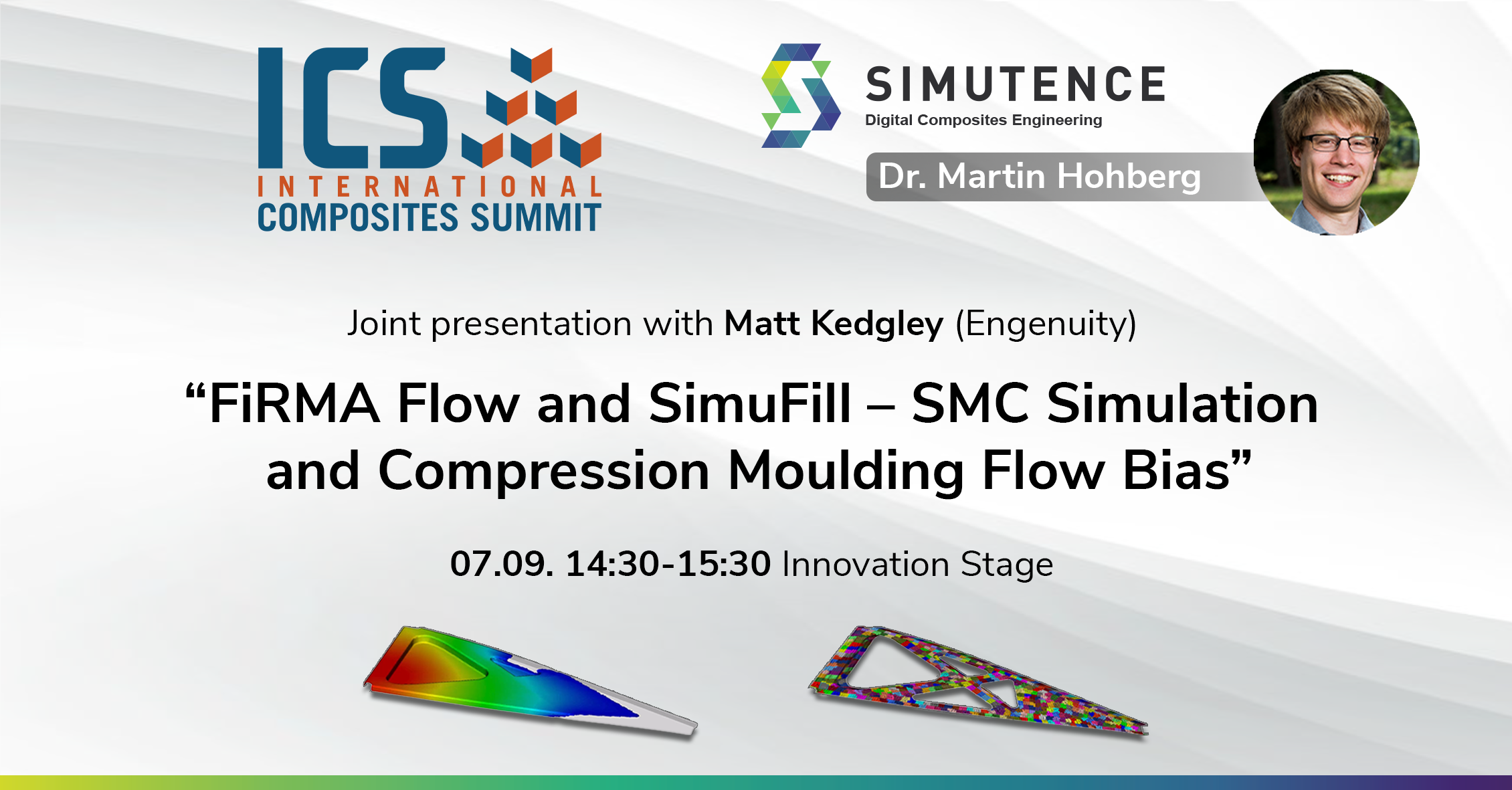 SMC Simulation and Compression moulding flow bias